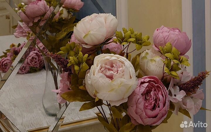 Искусственные цветы пионы