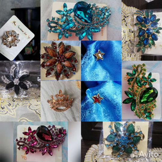 Новые большие броши