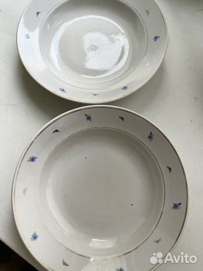 Тарелки Дулево Вербилки Kahla 1950-е