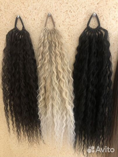 Хвост, волосы на резинке