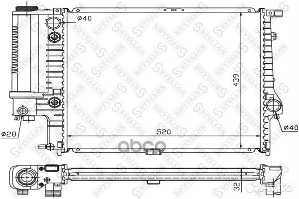 10-25250-SX радиатор системы охлаждения АКПП B