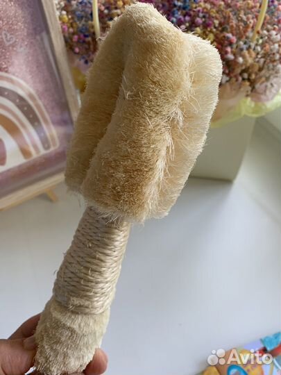 Щетка для сухого массажа натуральная