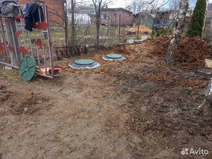 Канализация из бетонных колец под ключ