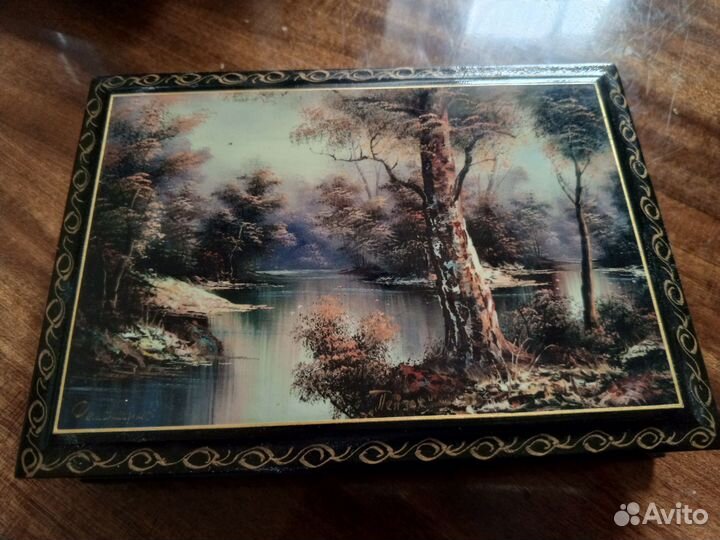 Шкатулка Федоскино СССР