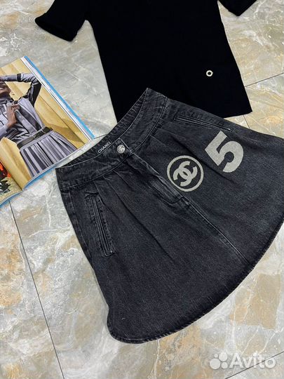 Поло/ юбка/лоферы Loro Piana