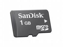 Карта памяти MicroSD 1GB + адаптер SanDisk
