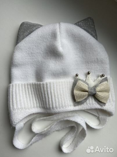 Шапка на девочку демисезонная