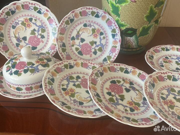 Тарелка Райские птицы Кахла