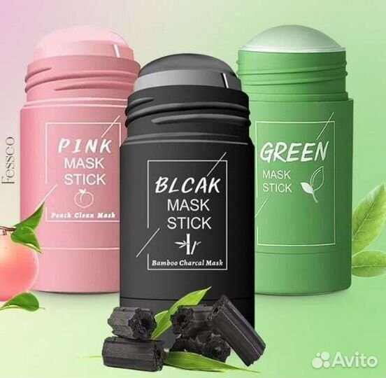 Глиняные маски-стики для лица