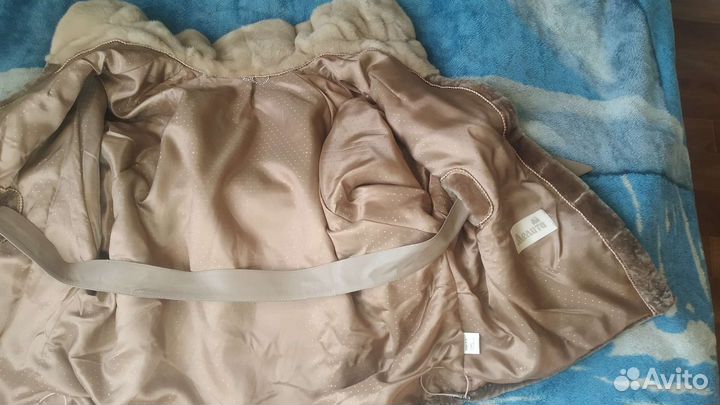 Шуба мутон+норка