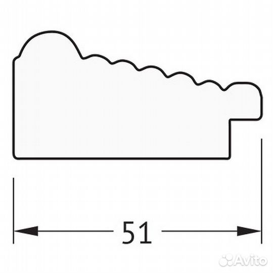 Зеркало Evoform Definite 83х63 BY 1009 в багетной