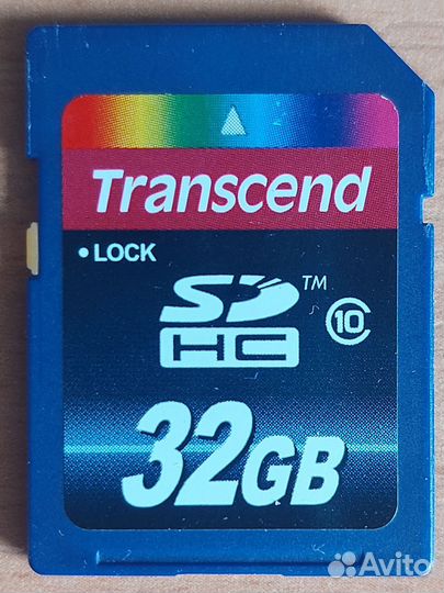 Карта памяти Transcend sdhc 32 Gb б/у