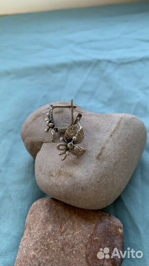 Серьги серебро винтаж