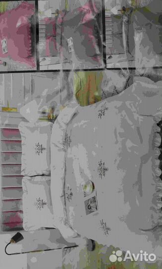 Постельное белье евро с готовым одеялом