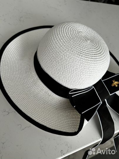 Шляпа женская летняя с бантом