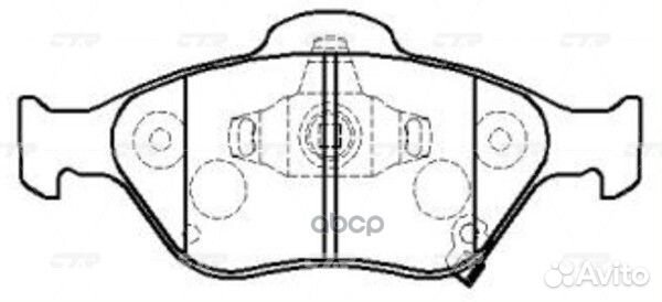 CKT-165 Колодки тормозные дисковые перед