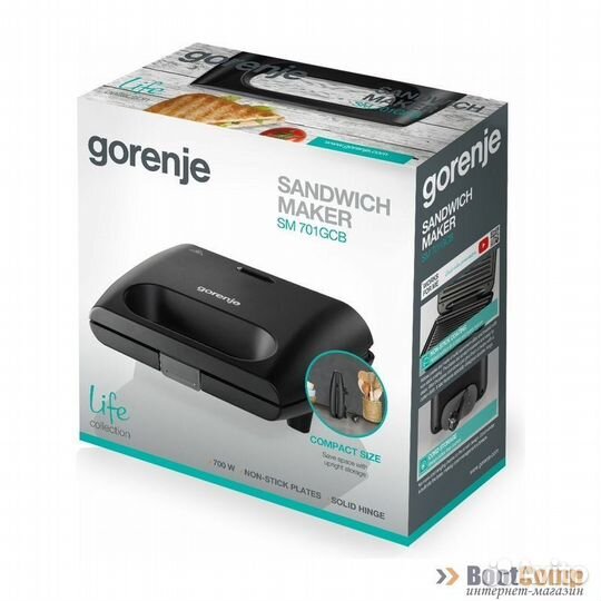 Электрогриль gorenje SM701GCB