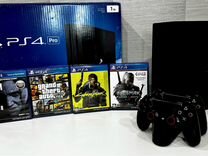 Sony playstation 4 ps4 pro 1tb (коробка, 400 игр)