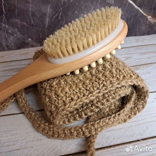 Джутовая мочалка
