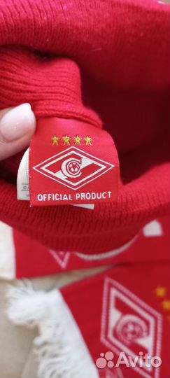 Комплект шапка и шарф Спартак