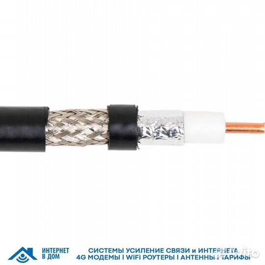 Кабель коаксиальный 10D-FB CCA, 50 Ом