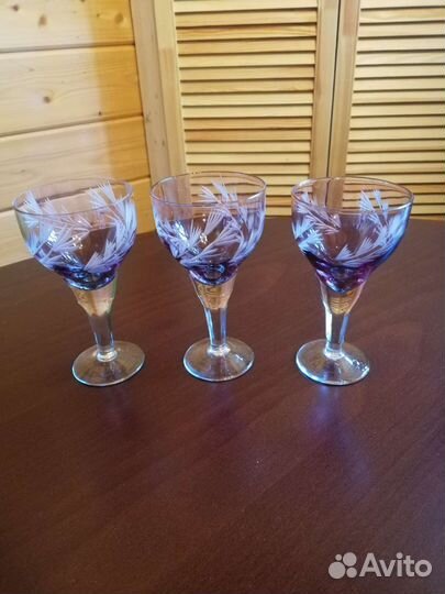 Рюмка марганцевое стекло СССР