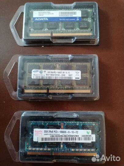 Оперативная память DDR3 DDR2 sodimm