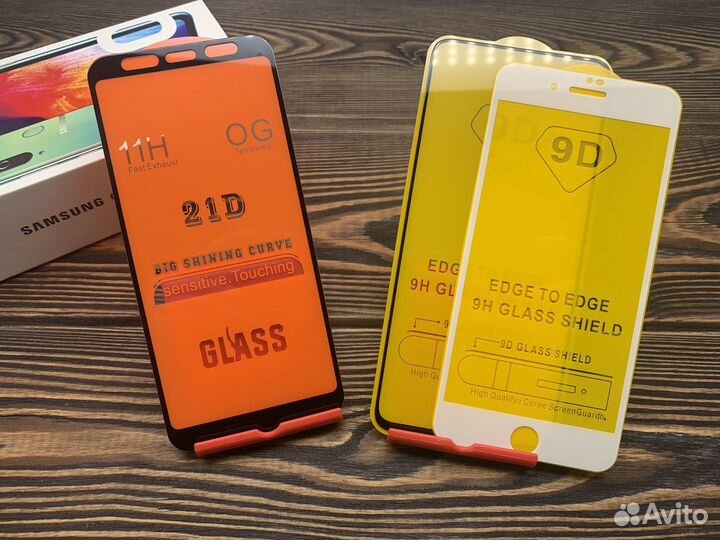 Защитное стекло Samsung, Xiaomi, Honor, iPhone