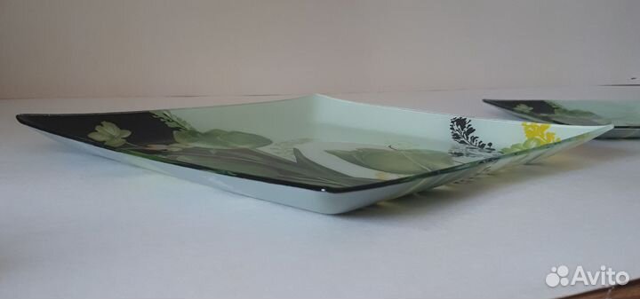 Стеклянный Салатник тарелка Фарфоровый Lefard