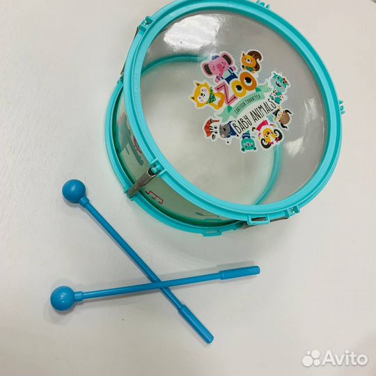 Детский барабан baby animals 20.5х20.5х10.5 см