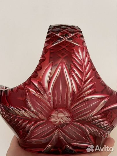 Цветной хрусталь накладной винтаж Германия