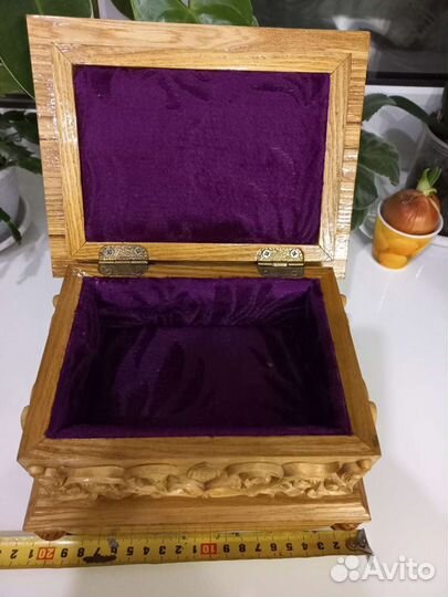 Деревянная резная шкатулка СССР