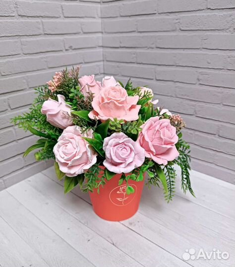 Букет из мыла ручной работы