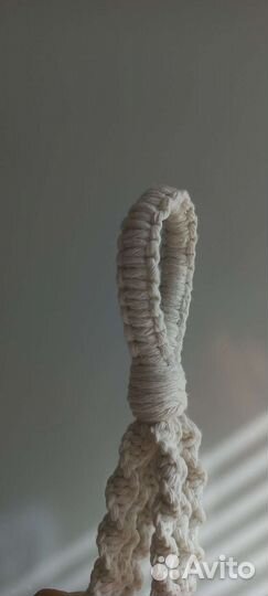 Кашпо для цветов подвесное макраме