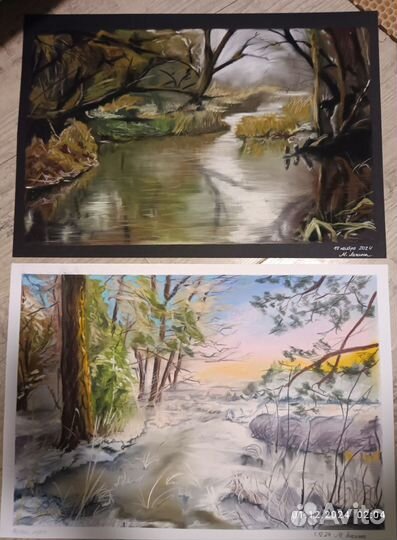 Картины пастелью 40х50