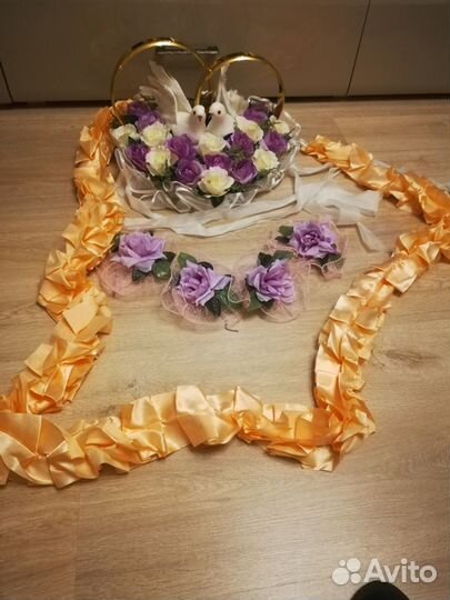 Свадебное укашение на авто