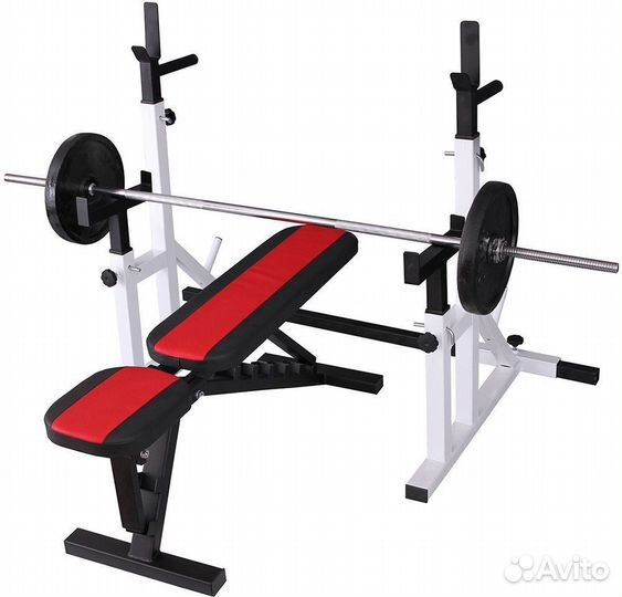Стойка для штанги с подстраховкой.Модель Д + скамь