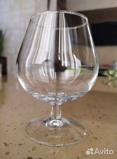 Хрустальный рог, бокалы для коньяка