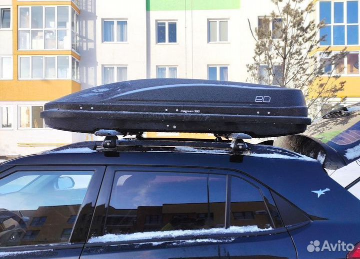Автобокс на крышу LADA Priora. ED Магнум