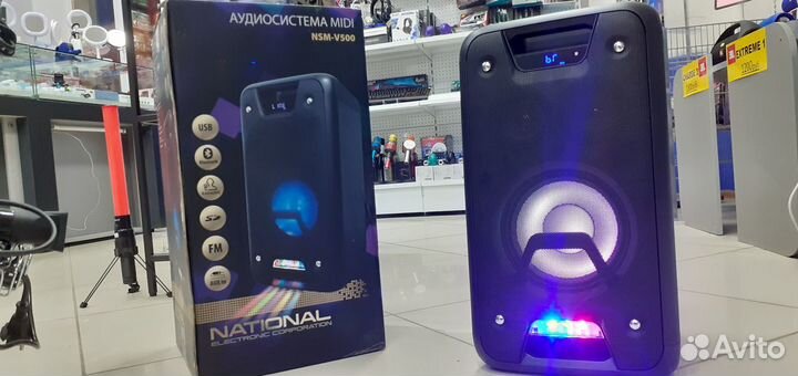 Портативная Аудио система National 500w Blutooth