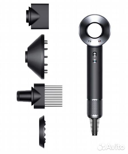 Фен Dyson Supersonic HD07, черный/серебристый