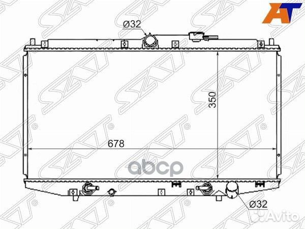 Радиатор Honda Accord 97-03 / Honda Accord 98-0