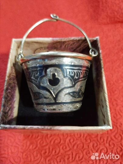 Ситечко для чая серебро. Кубачи