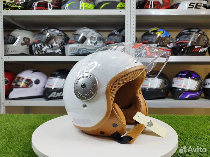 Стильный и качественный мотошлем в ретро стиле