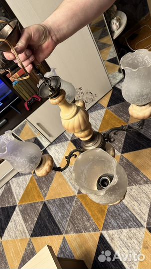 Люстра 4 рожка югославия