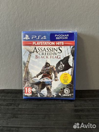 Assassin's Creed Black Flag ps4 (диск новый)