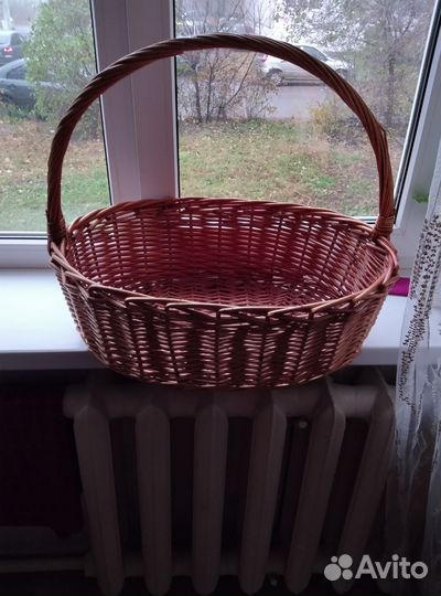 Корзина плетеная большая