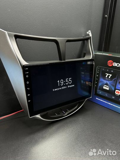 Магнитола android 2 din на Hyundai Solaris 2013