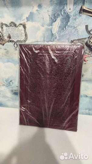 Папка поздравительная кожаная