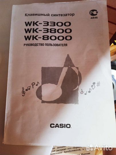 Синтезатор casio wk 3800